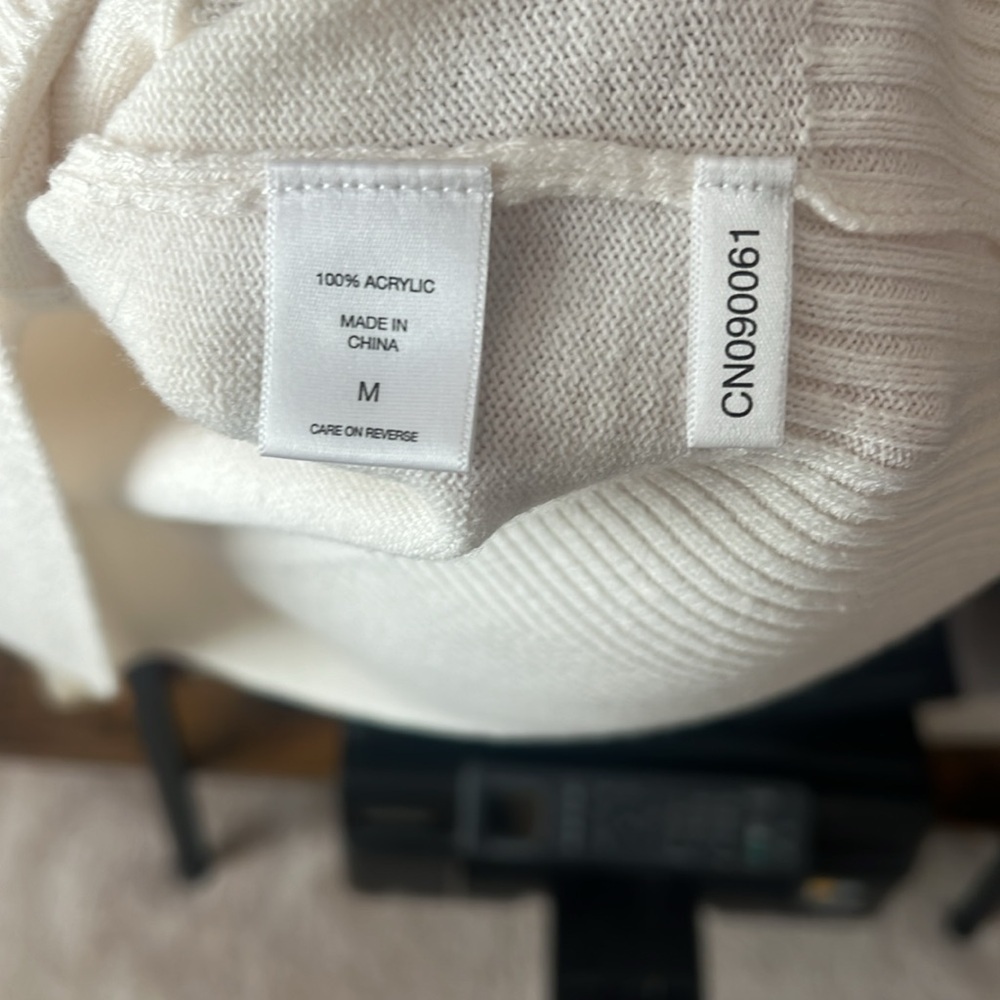 New York & Co cream cowl neck knit sweater dress - Picture 5 of 5